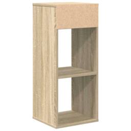 Berkfield Home Book Cabinet Sonoma Oak 34x31x80 cm Engineered Wood in Brown - Size: 34 x 31 x 80 cm - thumbnail 6