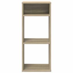 Berkfield Home Book Cabinet Sonoma Oak 34x31x80 cm Engineered Wood in Brown - Size: 34 x 31 x 80 cm - thumbnail 4