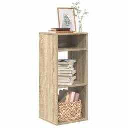 Berkfield Home Book Cabinet Sonoma Oak 34x31x80 cm Engineered Wood in Brown - Size: 34 x 31 x 80 cm - thumbnail 2