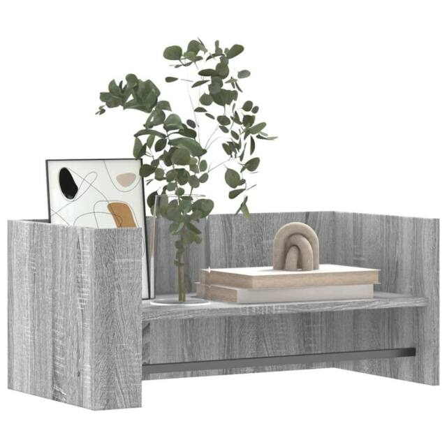 Berkfield Home Wall Shelf Grey Sonoma 70.5x35x30.5 cm Engineered Wood - image 1