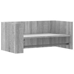 Berkfield Home Wall Shelf Grey Sonoma 70.5x35x30.5 cm Engineered Wood - thumbnail 3