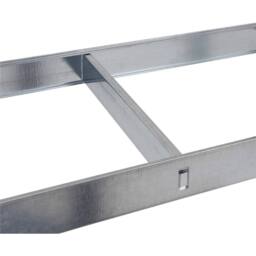 EONLION Galvanised Steel Garage Shelving in Silver - Size: 1000mm × 2000mm - thumbnail 3