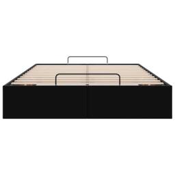 Berkfield Home Ottoman Bed Frame without Mattress Black Double Faux Leather - thumbnail 6