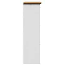 Berkfield Home Shoe Rack BODO White & Brown 80x35x118 cm - Size: 80 x 35 x 118 cm - thumbnail 6