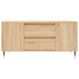 Berkfield Home Coffee Table Sonoma Oak 102x44.5x50 cm Engineered Wood in Light Oak - thumbnail 5