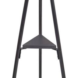 Wyld and Coco Coat Stand Black 181cm 9 Hooks 2 Shelves - thumbnail 5