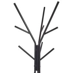 Wyld and Coco Coat Stand Black 181cm 9 Hooks 2 Shelves - thumbnail 3
