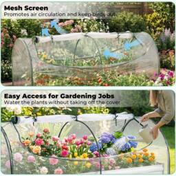 SPETLEK Outdoor Rectangular Flower Growing Box Kit 202 x 101 x 81 cm in Silver - Size: 1.25kg - thumbnail 5