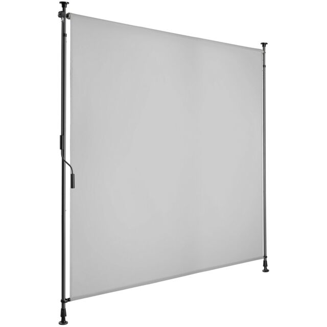 tectake Retractable Awning Taija in Light Grey - Size: 150 cmx 310 cm - image 1