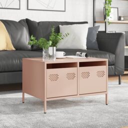 Berkfield Home TV Cabinet Pink 68x50x43.5 cm Cold-rolled Steel - thumbnail 4