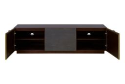 Orsina Modern Media Unit - Elegant Design Corner TV Stand For Livingroom, Versatile Modern TV Stand For Bedroom in Brown - thumbnail 4