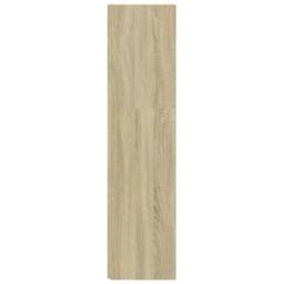 Berkfield Home Stylish Corner Cabinet Sonoma Oak 33x33x132 cm Engineered Wood in Light Tan - Size: 33 x 33 x 132 cm - thumbnail 6