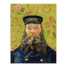 "Artery8 The Postman Joseph Roulin Van Gogh Vintage Wall Art Print Poster in Green - Size: W18"" x H24""" - thumbnail 1