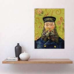 "Artery8 The Postman Joseph Roulin Van Gogh Vintage Wall Art Print Poster in Green - Size: W18"" x H24""" - thumbnail 4