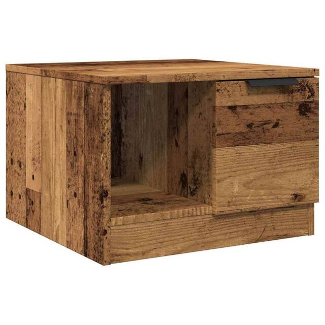 Berkfield Home Coffee Table Old Wood 50x50x36 cm Engineered Wood in Brown - Size: 50 x 50 x 36 cm - image 1