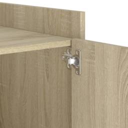 Berkfield Home Decorative Bedside Cabinet Sonoma Oak 45x50x50 cm Engineered Wood in Light Oak - Size: 45 x 50 x 50 cm - thumbnail 9