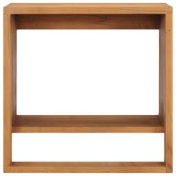 Berkfield Home Wall-mounted Towel Rack 35x20x35 cm Solid Teak Wood in Brown - Size: 35 x 20 x 35 cm - thumbnail 2