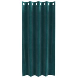 Berkfield Home Blackout Curtains with Eyelets 2 pcs Dark Green Velvet - thumbnail 3