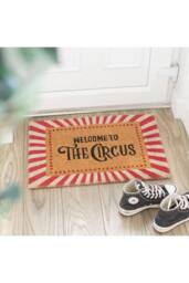 KDMD Red Welcome to the Circus Doormat - Quirky Indoor Entrance Decor - Size: Medium