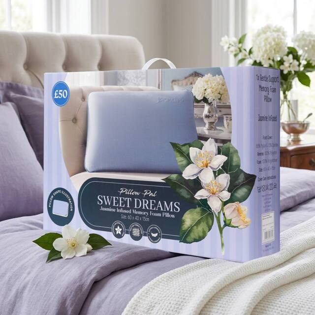 GAVENO CAVAILIA Jasmine Scent Infused Pillow in Blue - image 1