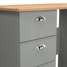 Ready Assembled 2 U Albert 3 Drawer Vanity (Ready Assembled) in Dark Grey - thumbnail 5