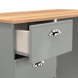 Ready Assembled 2 U Albert 3 Drawer Vanity (Ready Assembled) in Dark Grey - thumbnail 6