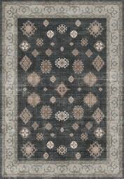 THE RUGS Farah Washable Persian Classic Rug - Soft Polyester Runner Design in Black - Size: 60 cm x 180 cm - thumbnail 1