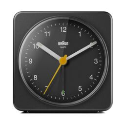 Braun Classic Analogue Alarm Clock in Black - thumbnail 1