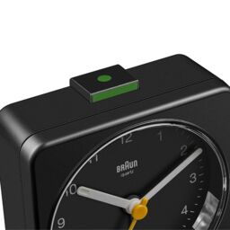 Braun Classic Analogue Alarm Clock in Black - thumbnail 4