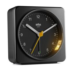 Braun Classic Analogue Alarm Clock in Black - thumbnail 2