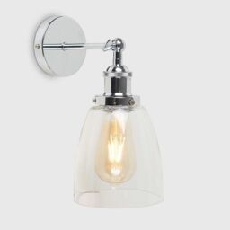 ValueLights Ezrah Pair of Silver Indoor Wall Lantern - thumbnail 2