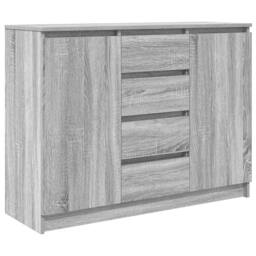 Berkfield Home Sideboard with Drawers Grey Sonoma 100.5x35x76 cm Engineered Wood - thumbnail 1