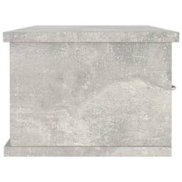 Berkfield Home Wall-mounted Drawer Shelf Concrete Grey 88x26x18.5 cm Engineered Wood - thumbnail 5