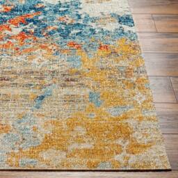 Livabliss Huntington Beach-Modern Blue Yellow Orange In- & Outdoor Rug in Burnt Orange - Size: 120 cm x 170 cm - thumbnail 5