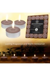 Deco Express Scented 25 Packs Tealights - Cinnamon Roll in Brown - thumbnail 6