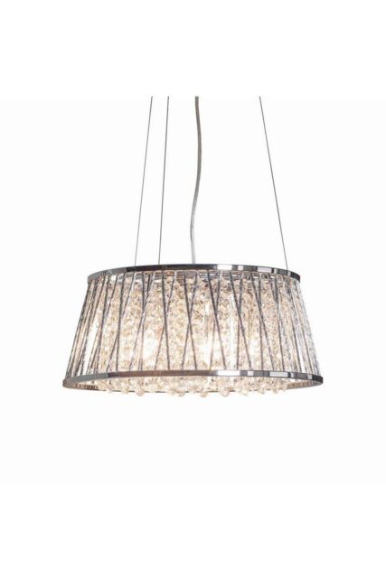 Netlighting Sophia 5 Light Pendant Chrome Crystal (K5) Detail G9 in Clear - image 1