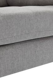 Living and Home Mid-Century Linen Single Sofa Armchair in Grey - thumbnail 9