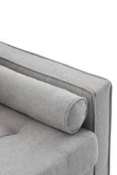 Living and Home Mid-Century Linen Single Sofa Armchair in Grey - thumbnail 7