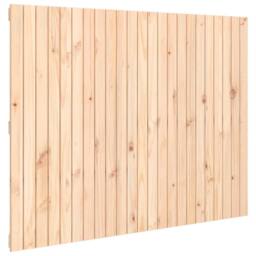 Berkfield Home Wall Headboard 146.5x3x110 cm Solid Wood Pine in Natural - thumbnail 3