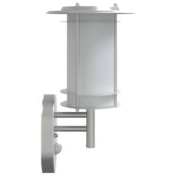 Berkfield Home Outdoor Wall Light with Sensor Silver Stainless Steel - thumbnail 5