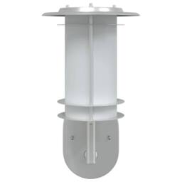 Berkfield Home Outdoor Wall Light with Sensor Silver Stainless Steel - thumbnail 4