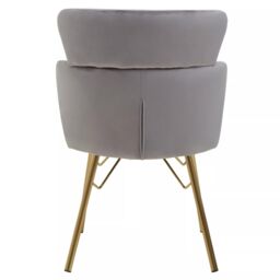 Orsina Veneto Velvet Chair in Grey - thumbnail 4