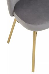 Orsina Veneto Velvet Chair in Grey - thumbnail 6