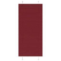 Berkfield Home Pleated Blind Bordeaux Red 85x200 cm Fabric Width 84.4 cm Polyester