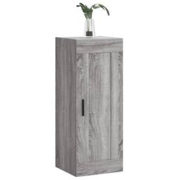 Berkfield Home Wall Mounted Cabinet Grey Sonoma 34.5x34x90 cm Engineered Wood - thumbnail 4