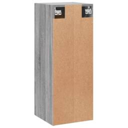 Berkfield Home Wall Mounted Cabinet Grey Sonoma 34.5x34x90 cm Engineered Wood - thumbnail 9