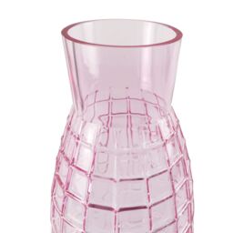 Leaf Glass Vase Tall Pink Square Glass Vase 49cm Botanik - thumbnail 5