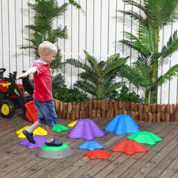 STILVORA Children's Balance Stepping Stones Set of 11 Non-Slip - thumbnail 2