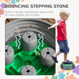 STILVORA Children's Balance Stepping Stones Set of 11 Non-Slip - thumbnail 6