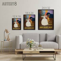"Artery8 The Old Liqueurs Vintage Advert Framed Canvas Wall Art Print Cappiello - Size: W12"" x H16""" - thumbnail 4